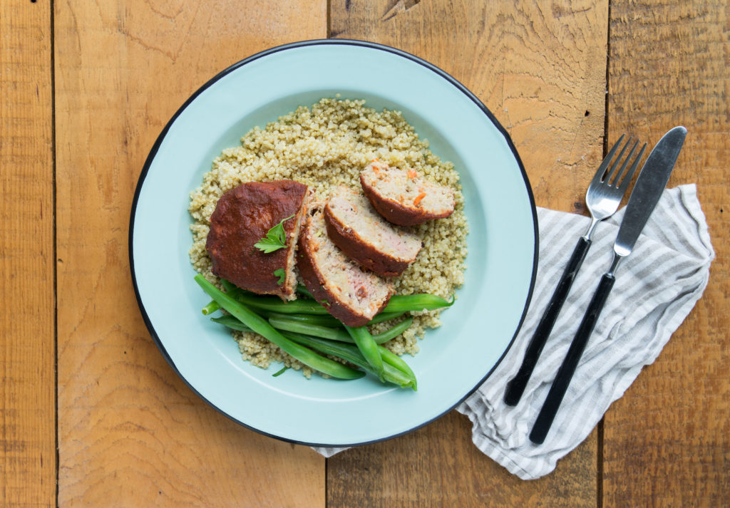 Turkey Meatloaf, Quinoa + Green Beans Ends + Stems with Chef Alison