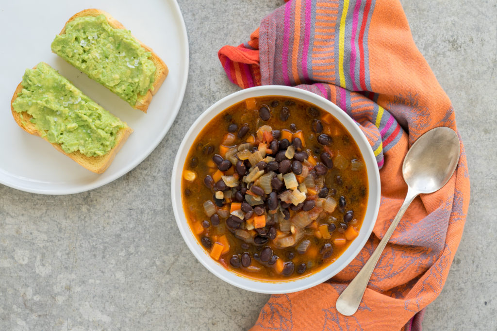 Black Bean Soup + Avocado Toast - Ends + Stems with Chef Alison