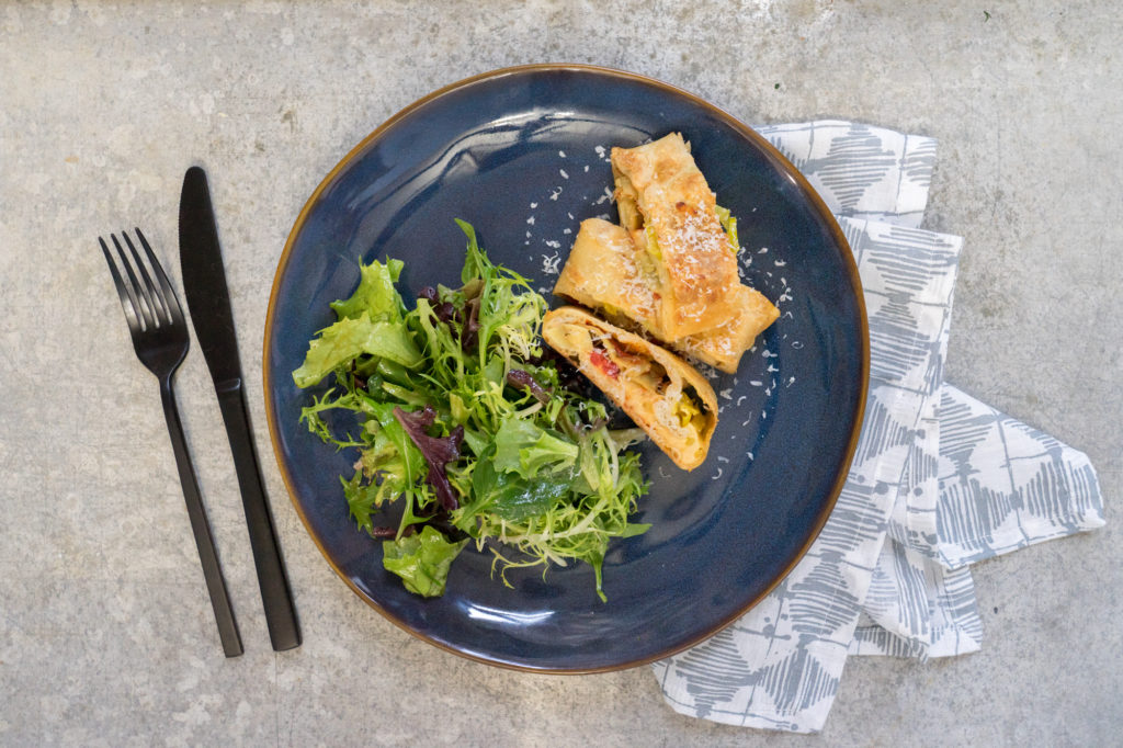 Artichoke + Pepper Stromboli - Ends + Stems with Chef Alison