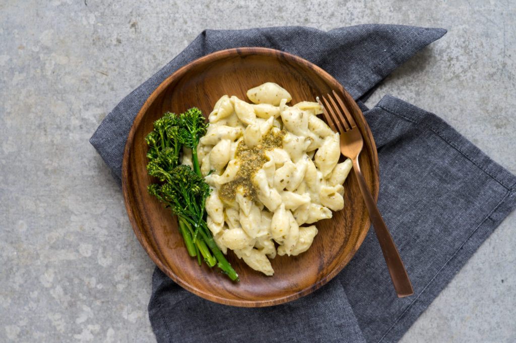 One Pot Pesto Shells + Cheese - Ends + Stems with Chef Alison